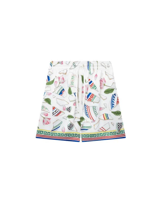 Le Vase Brise Silk Shorts sold by Casablanca