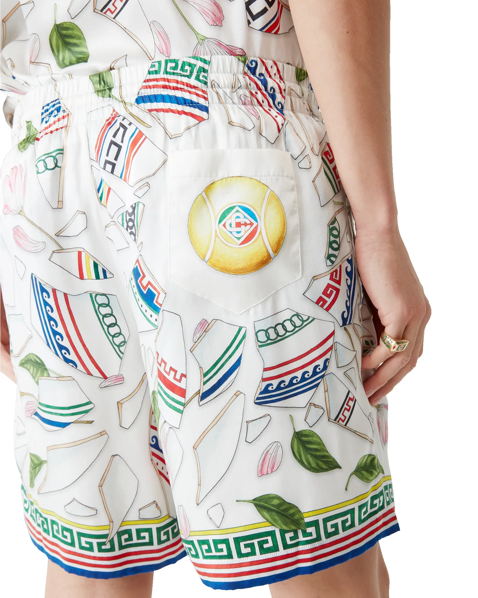 Le Vase Brise Silk Shorts sold by Casablanca product image thumbnail 5