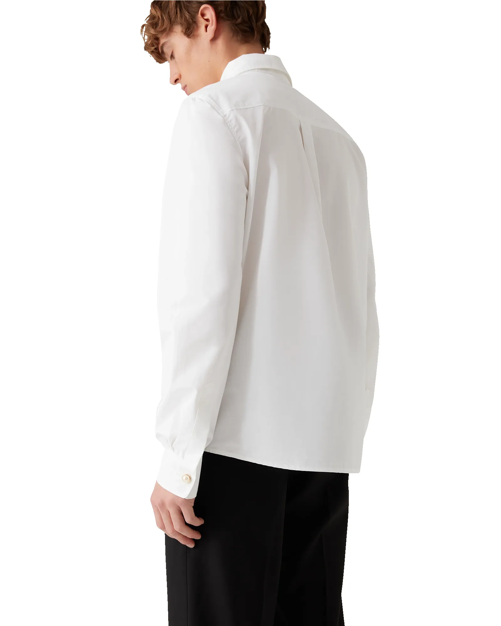 Pearl Diamond Long Sleeve Patch Cotton Shirt sold by Casablanca product image thumbnail 4