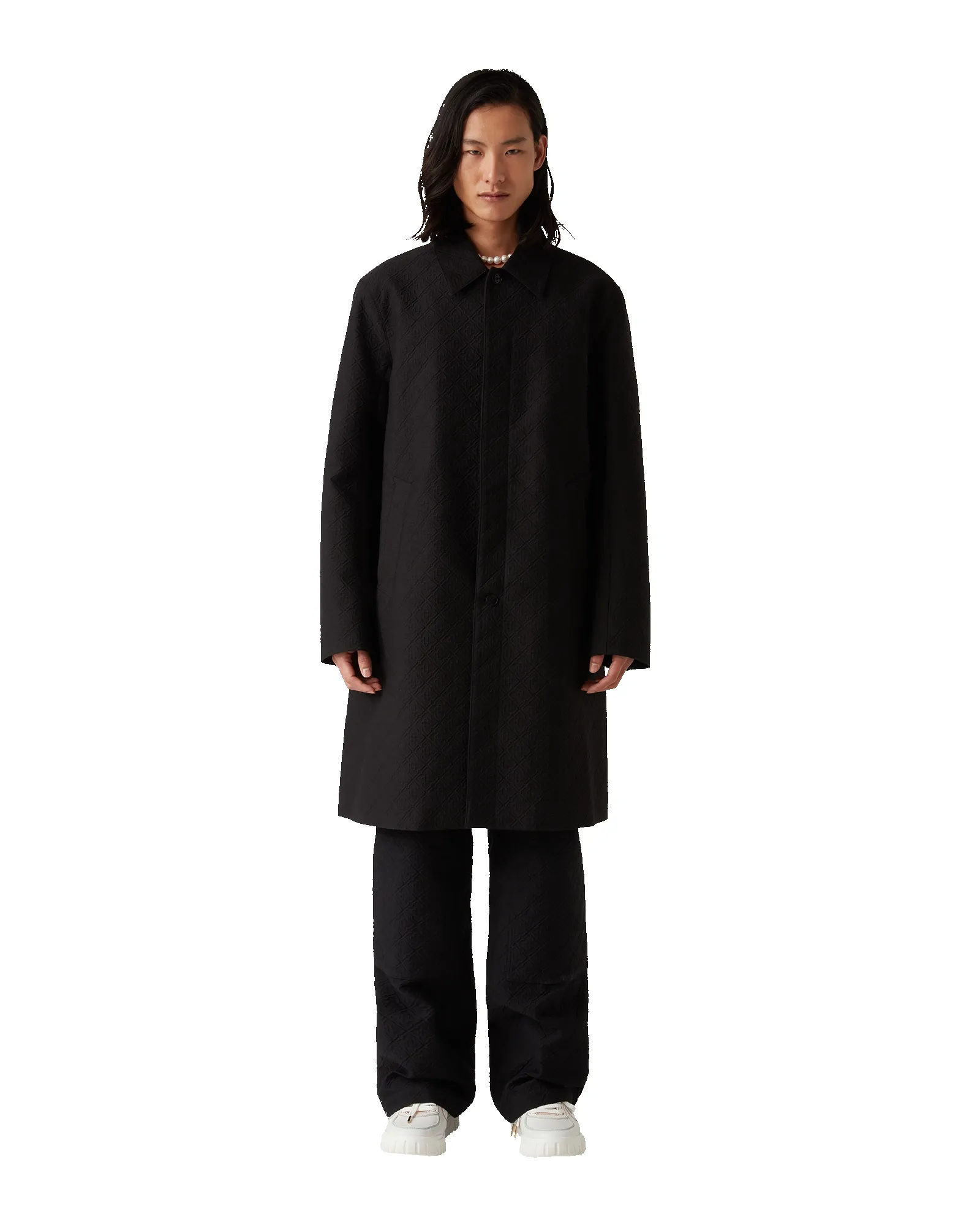 Jacquard Car Coat sold by Casablanca product image thumbnail 4