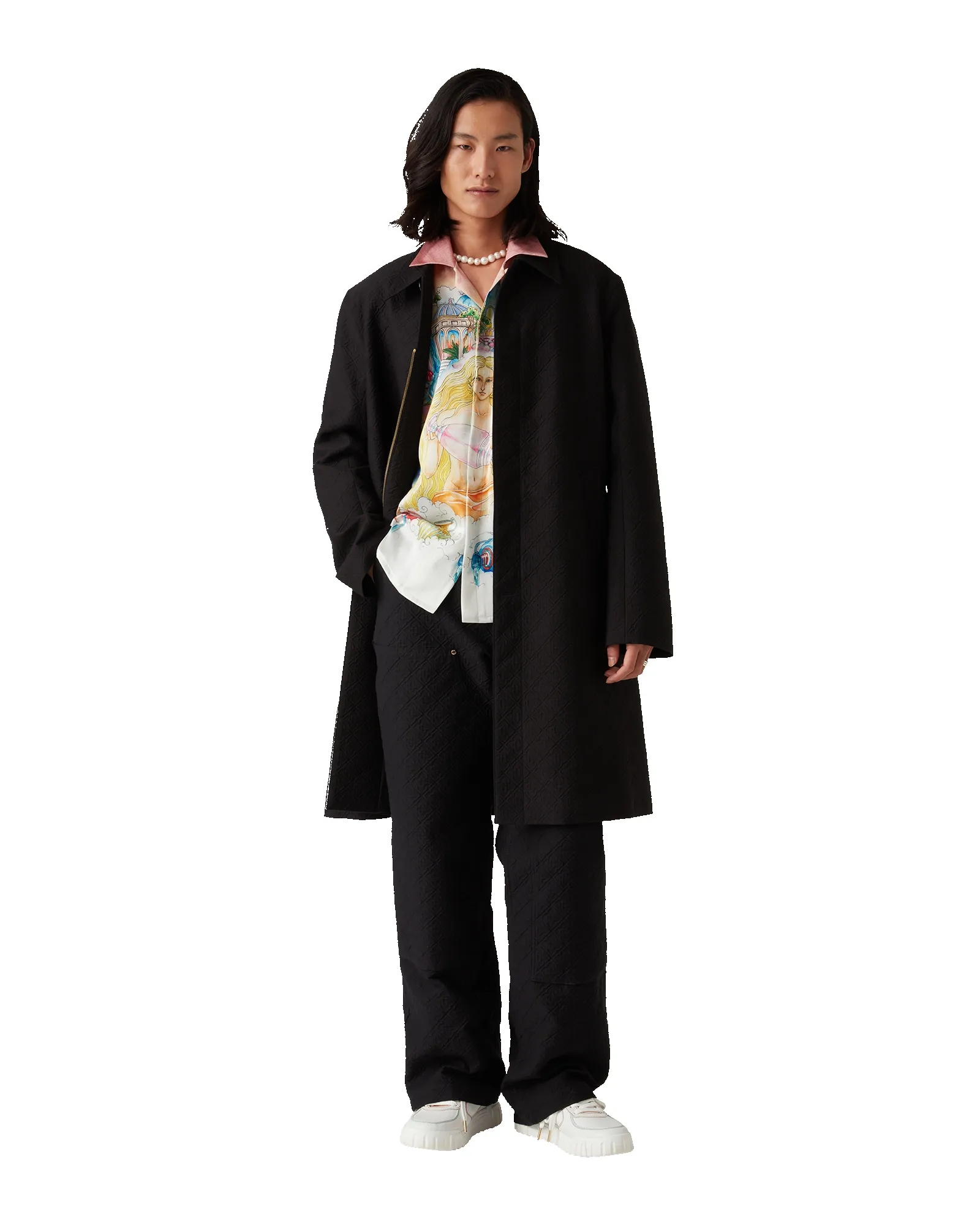 Jacquard Car Coat sold by Casablanca product image thumbnail 2