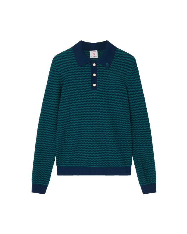 Mini Wave Polo Shirt sold by Casablanca