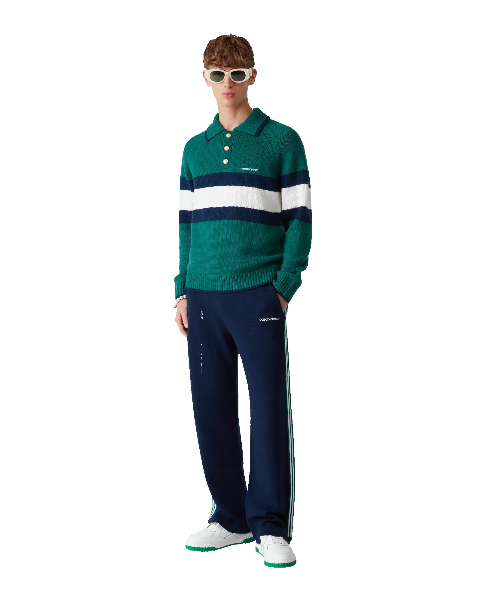 Colourblock Polo Shirt sold by Casablanca product image thumbnail 2