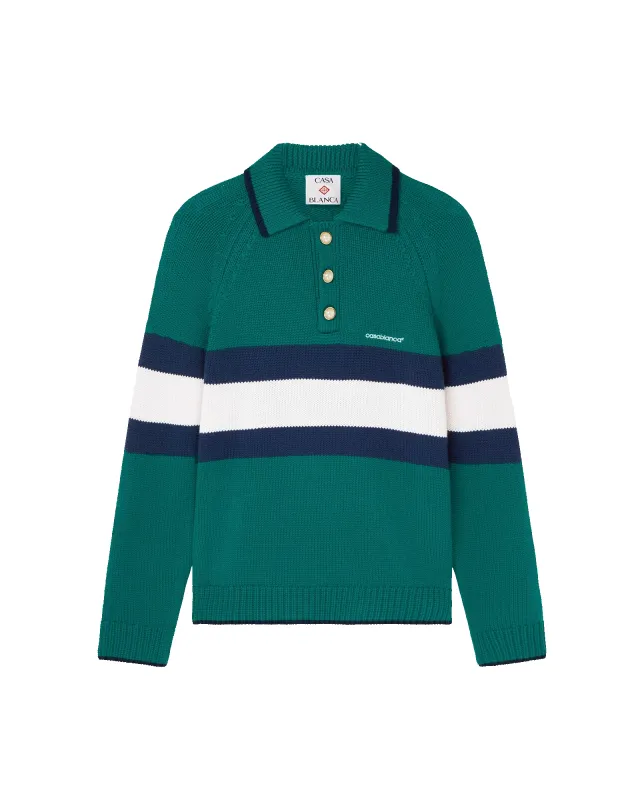 Colourblock Polo Shirt sold by Casablanca