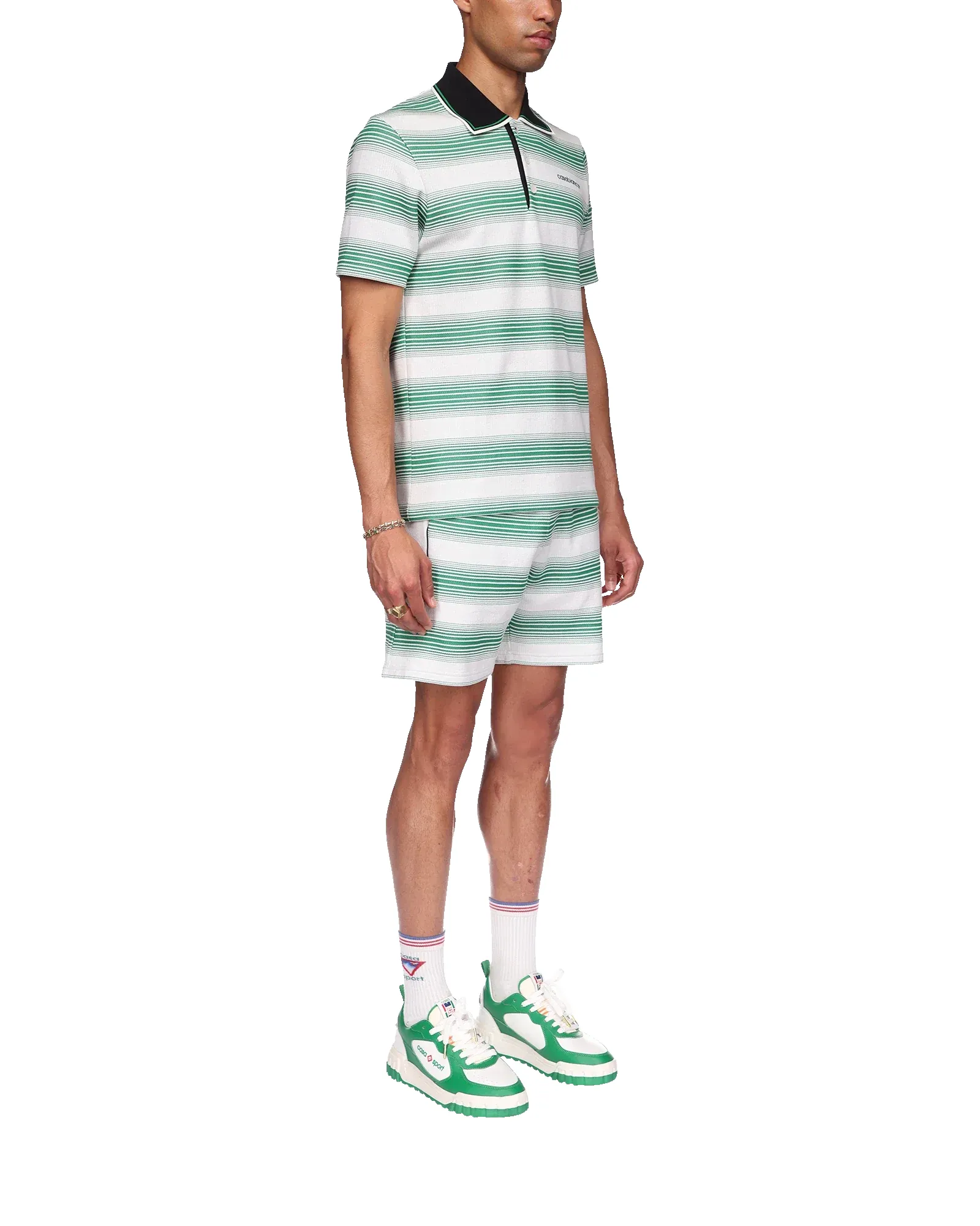 Gradient Stripe Polo Shirt sold by Casablanca product image thumbnail 5