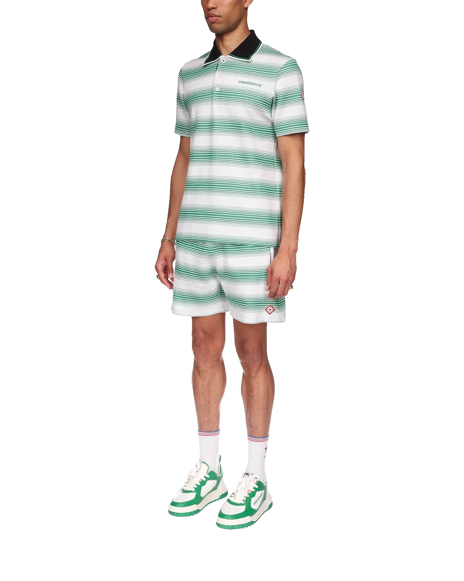 Gradient Stripe Polo Shirt sold by Casablanca product image thumbnail 3