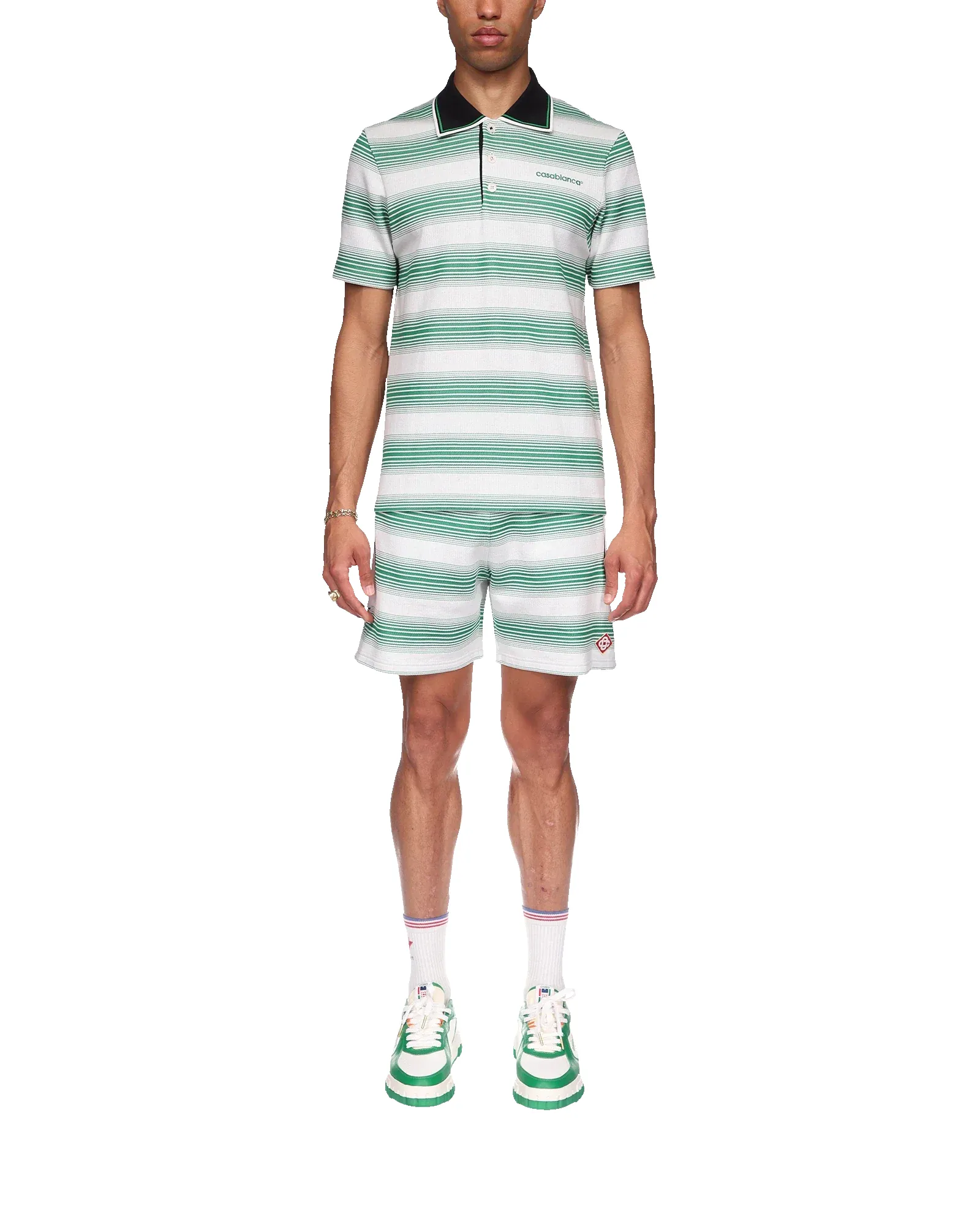 Gradient Stripe Polo Shirt sold by Casablanca product image thumbnail 2