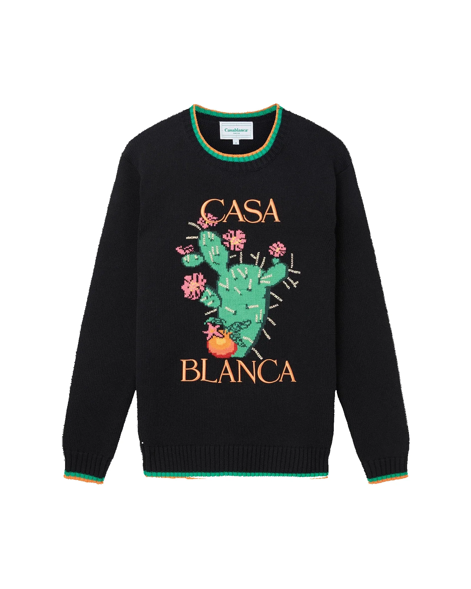 Cactus Et Orange Intarsia Sweater sold by Casablanca