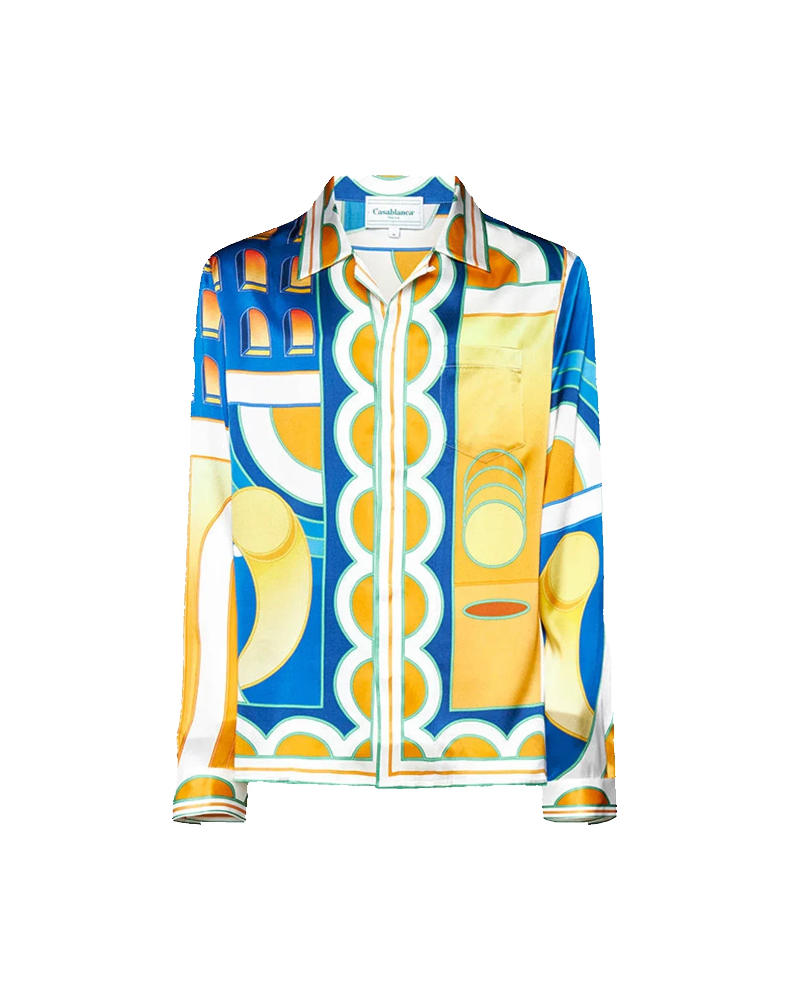 Paysage Long Sleeve Silk Shirt sold by Casablanca