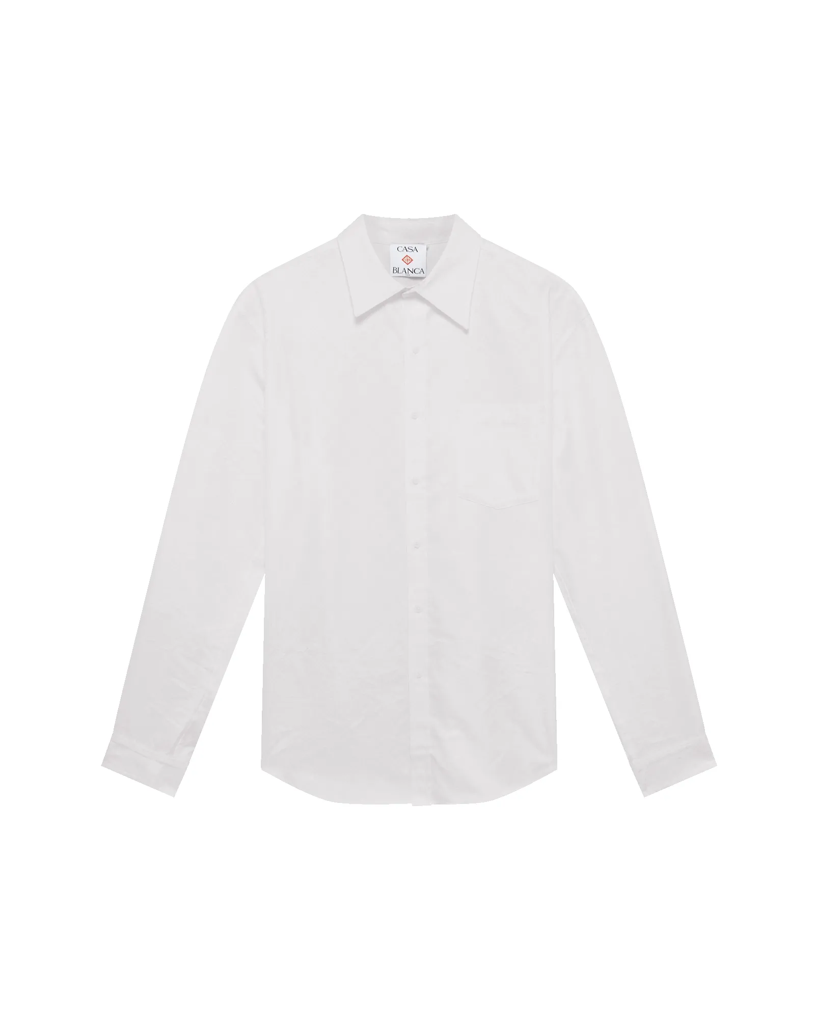 Cotton Monogram Jacquard Oxford Shirt sold by Casablanca