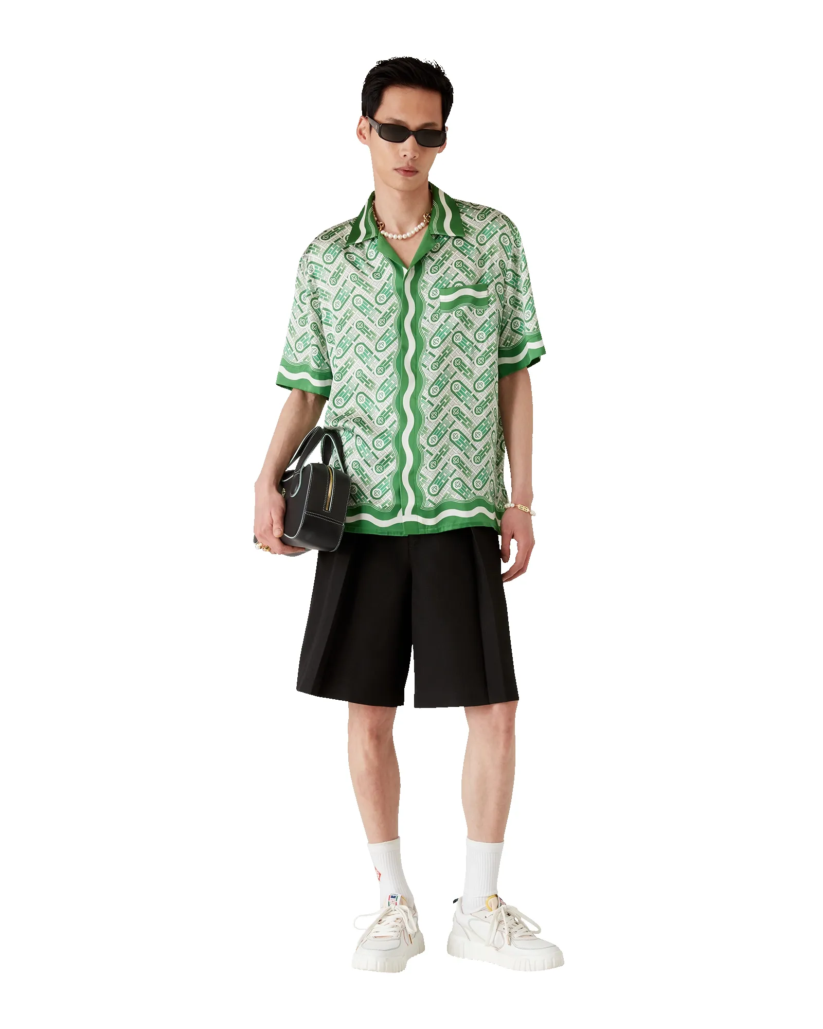 Ping Pong Short Sleeve Silk Shirt sold by Casablanca product image thumbnail 3