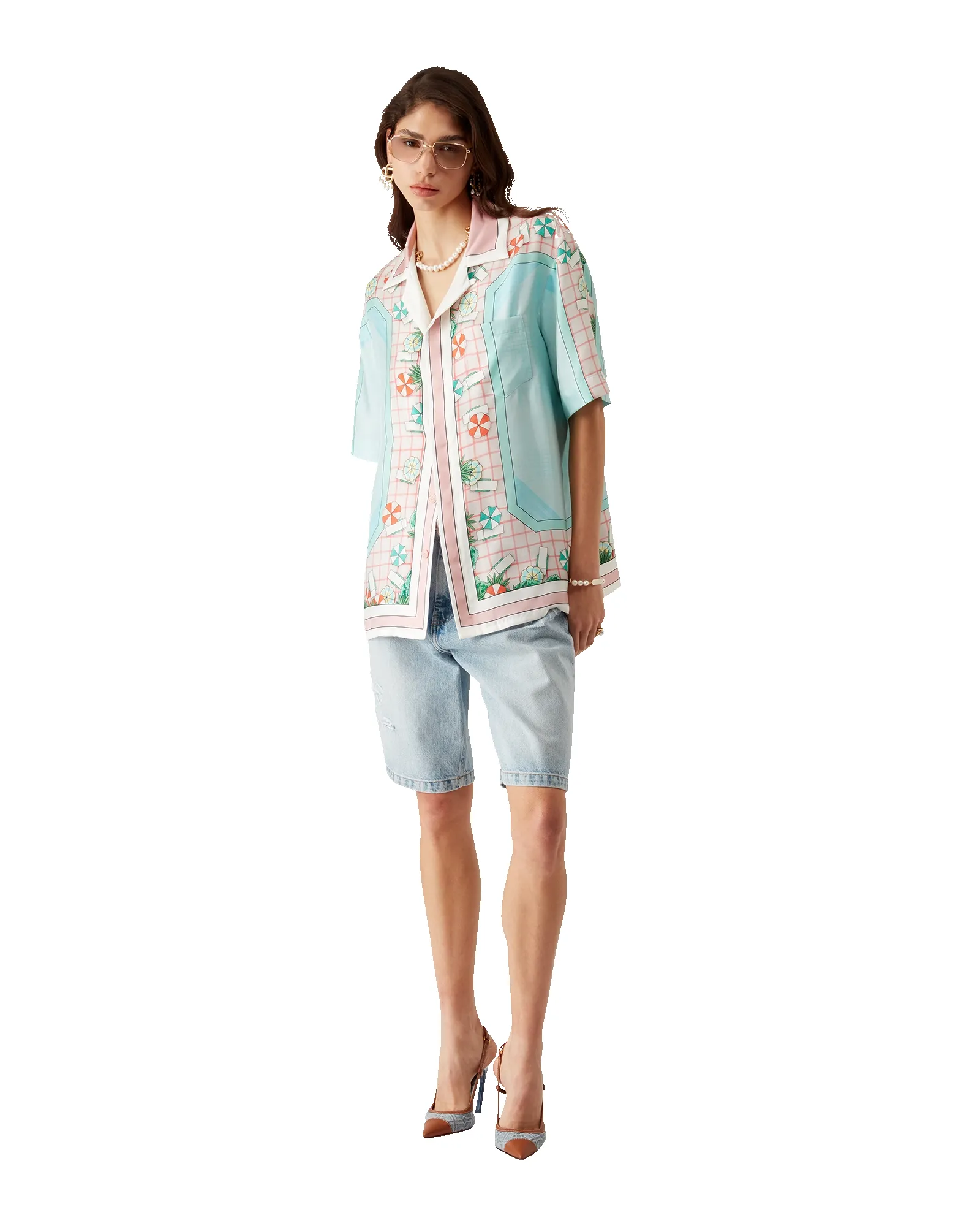 Copacabana Short Sleeve Silk Shirt sold by Casablanca product image thumbnail 3