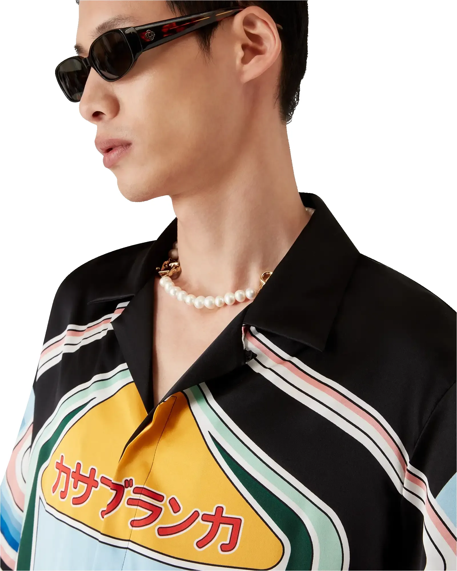 Graphic Mountain Short Sleeve Silk Shirt sold by Casablanca product image thumbnail 5