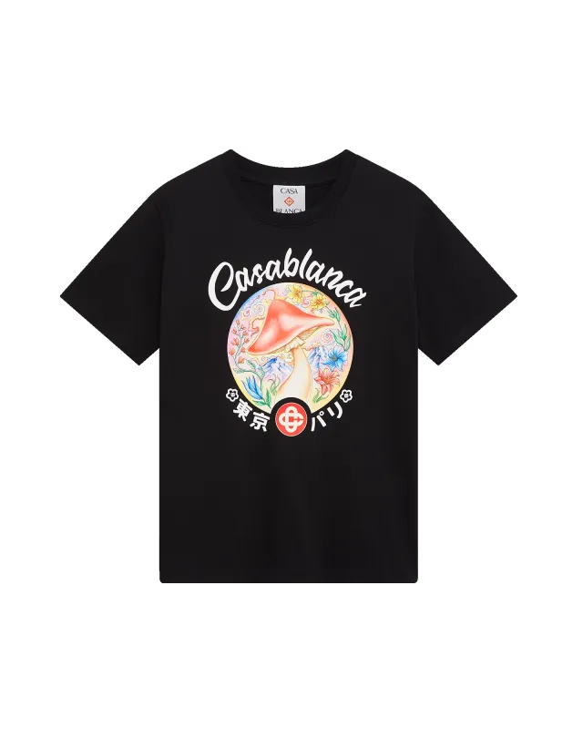 Mushroom Emblem Short Sleeve T-Shirt sold by Casablanca