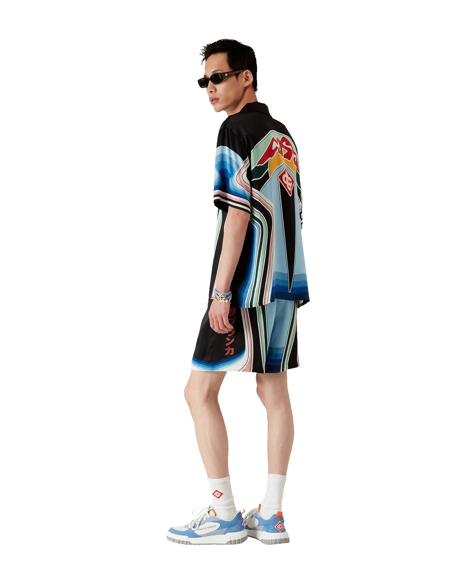 Graphic Mountain Silk Shorts sold by Casablanca product image thumbnail 3