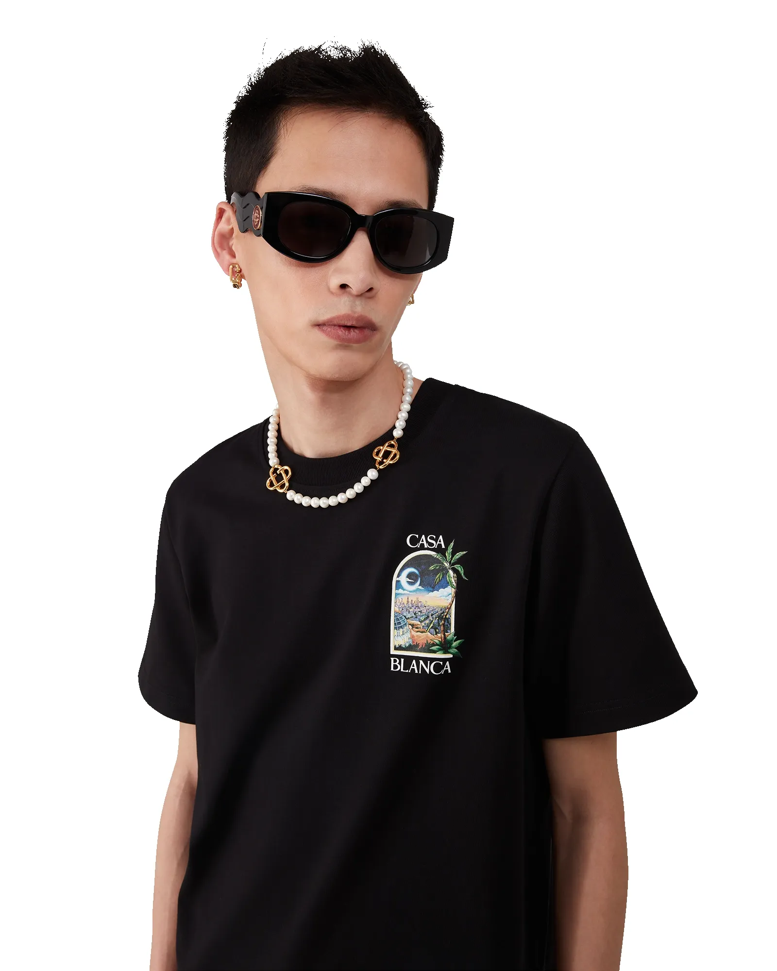 LA Nights Short Sleeve T-Shirt sold by Casablanca product image thumbnail 4