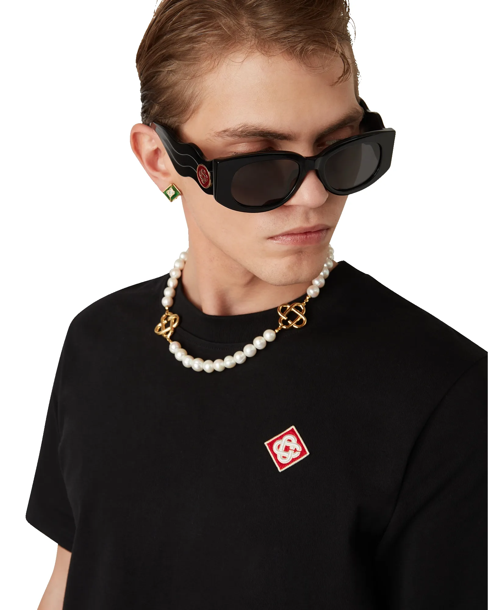 Diamond Logo Short Sleeve T-Shirt sold by Casablanca product image thumbnail 5