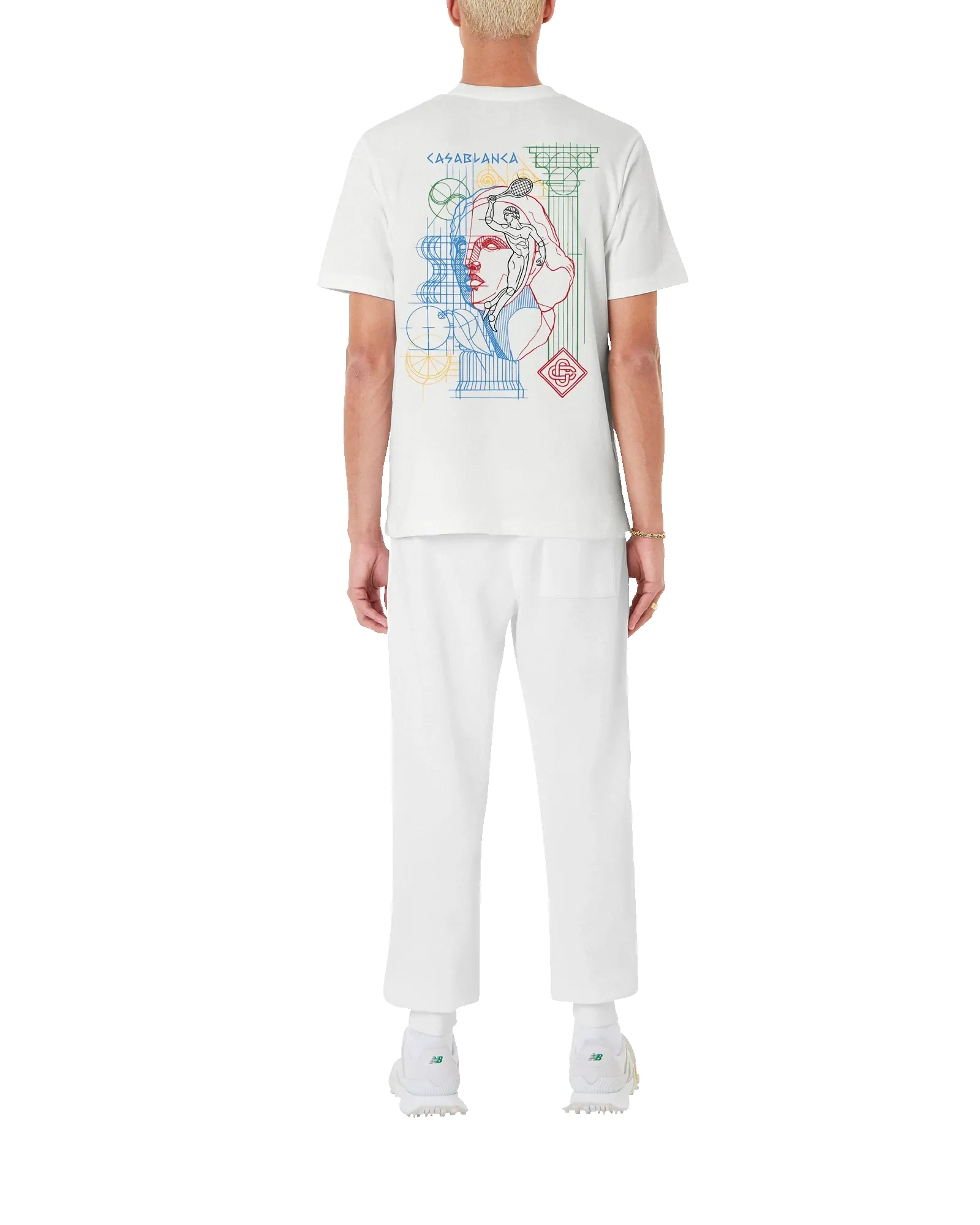 Tennis Play In Progress Short Sleeve T-Shirt sold by Casablanca product image thumbnail 2