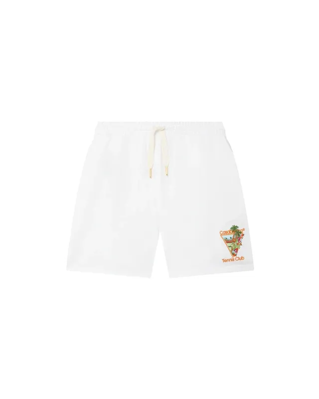 White Tennis Club Icon Sweatshort sold by Casablanca