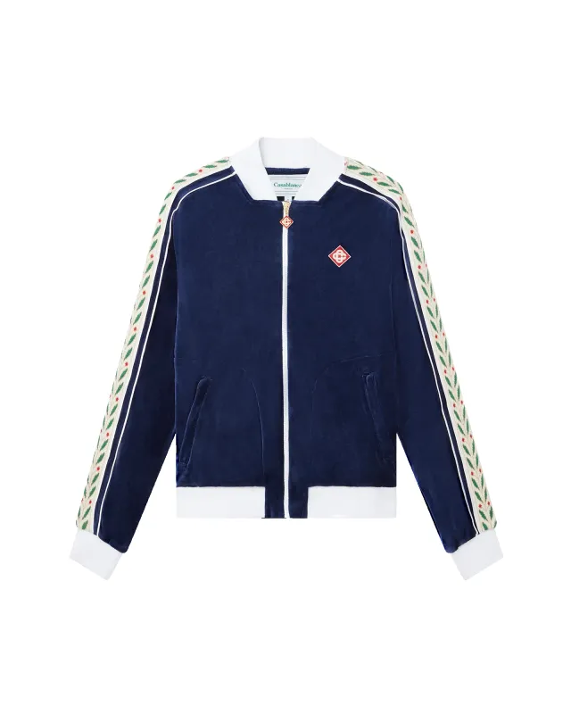 Laurel Velour Track Jacket sold by Casablanca