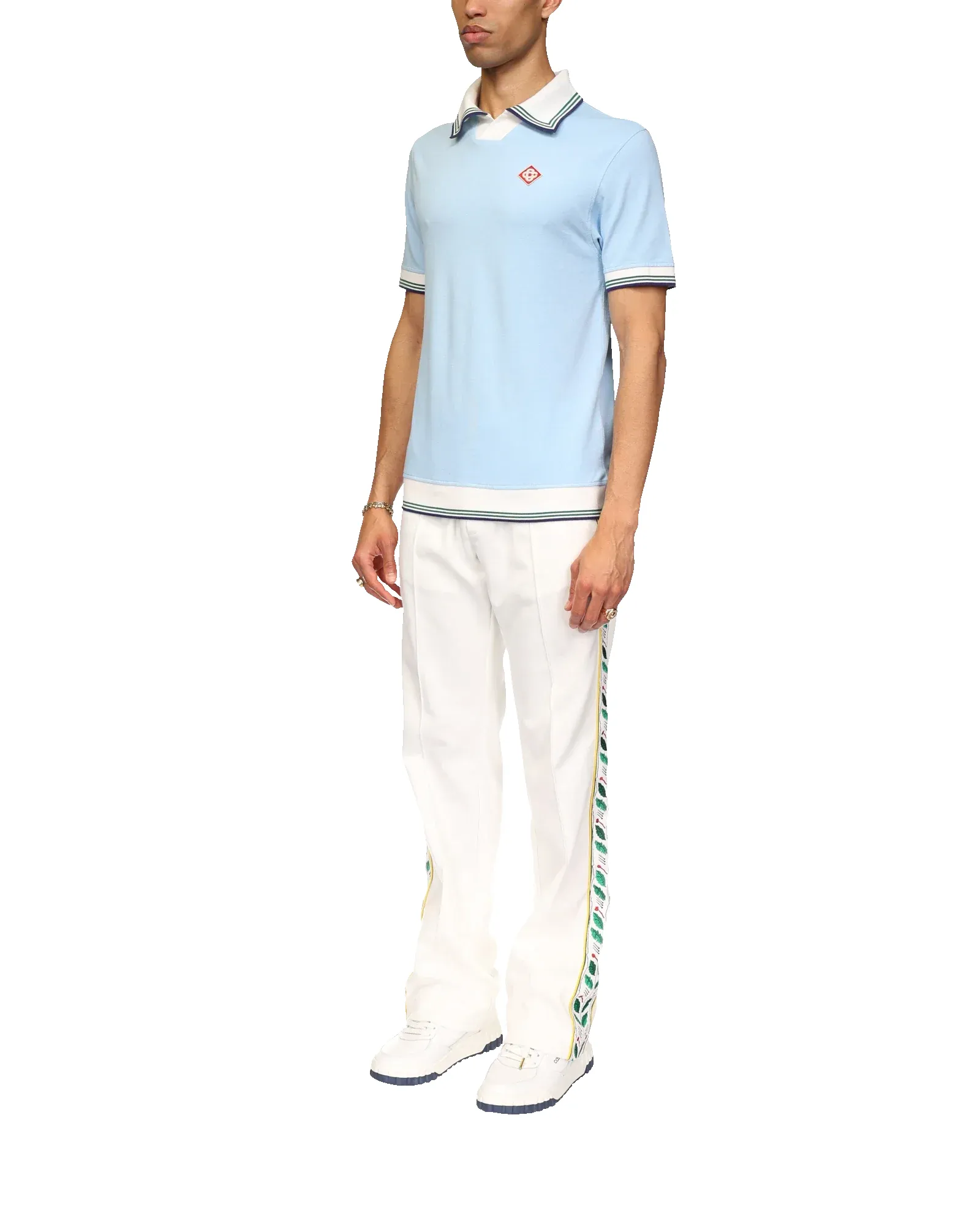 Pique Polo Shirt sold by Casablanca product image thumbnail 3