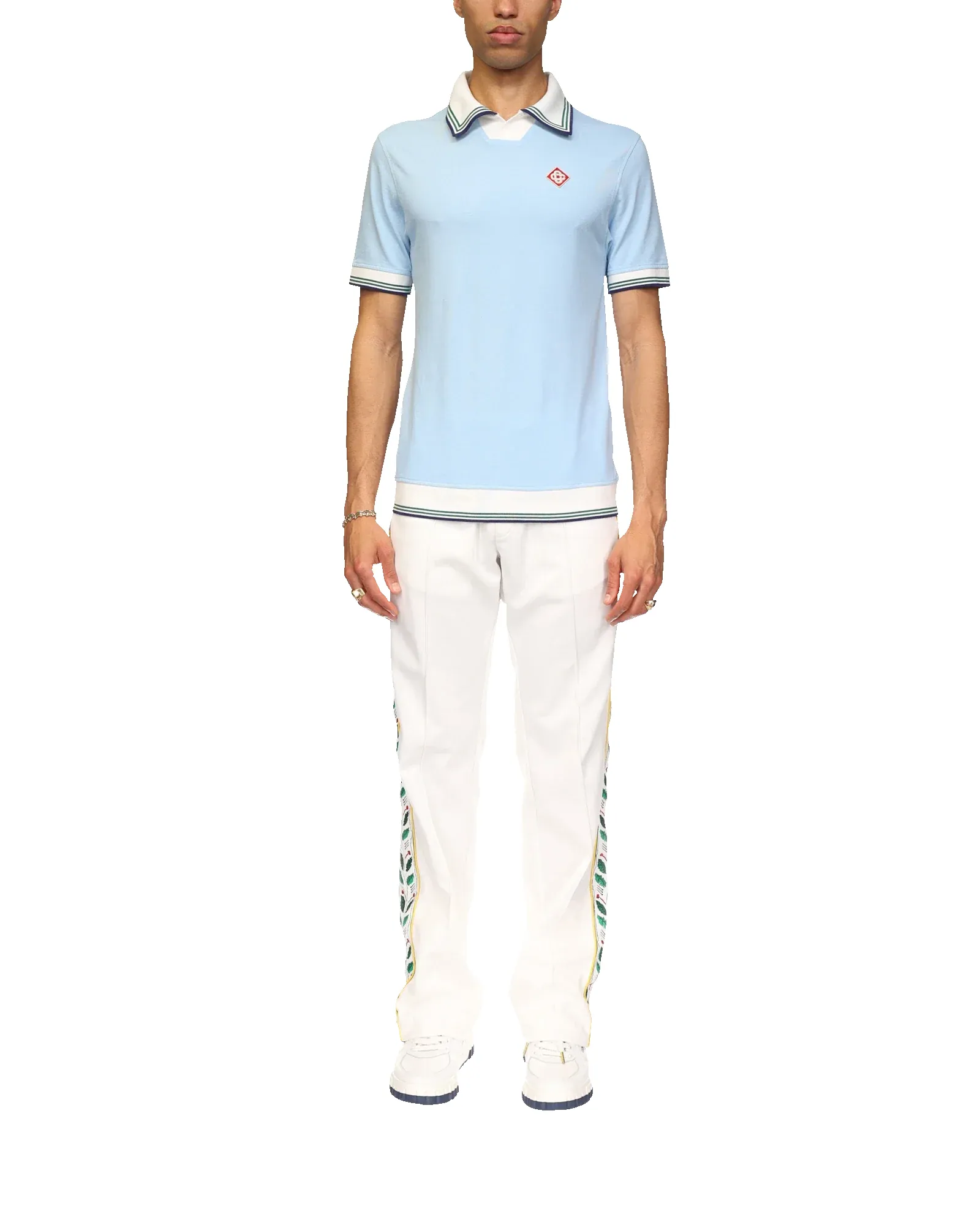 Pique Polo Shirt sold by Casablanca product image thumbnail 2