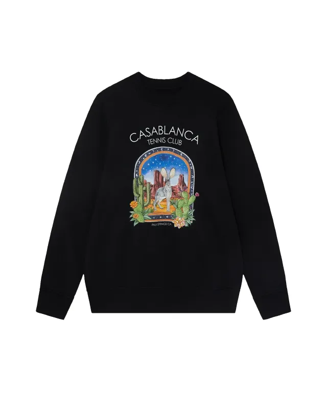 Black L'Arche Du Desert Nuit Sweatshirt sold by Casablanca