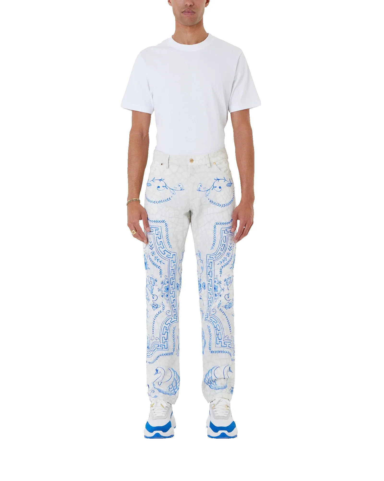 Plat A Dessert Blanc Denim Trousers sold by Casablanca product image thumbnail 2
