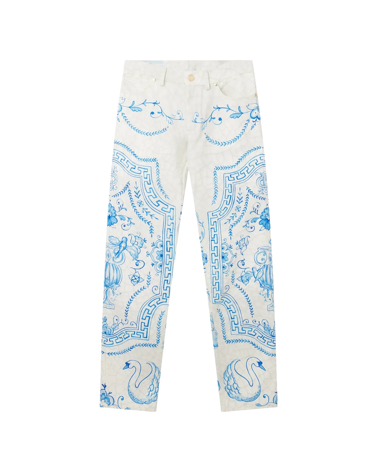 Plat A Dessert Blanc Denim Trousers sold by Casablanca