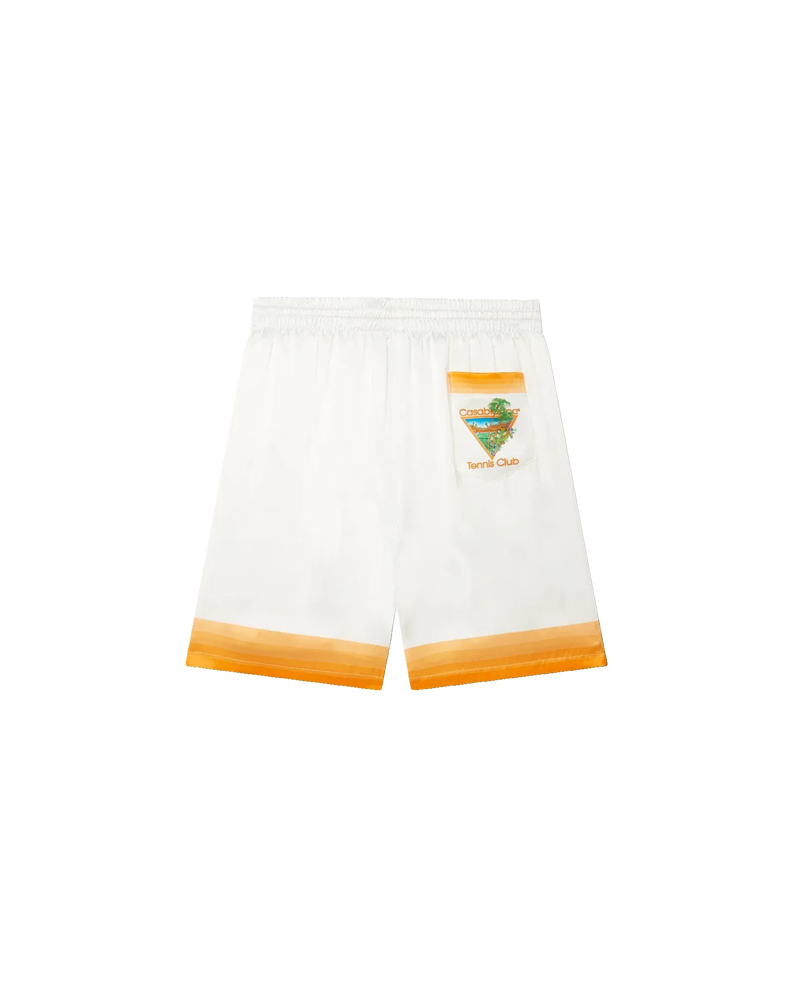 Palm Springs Icon Orange Silk Shorts sold by Casablanca product image thumbnail 2