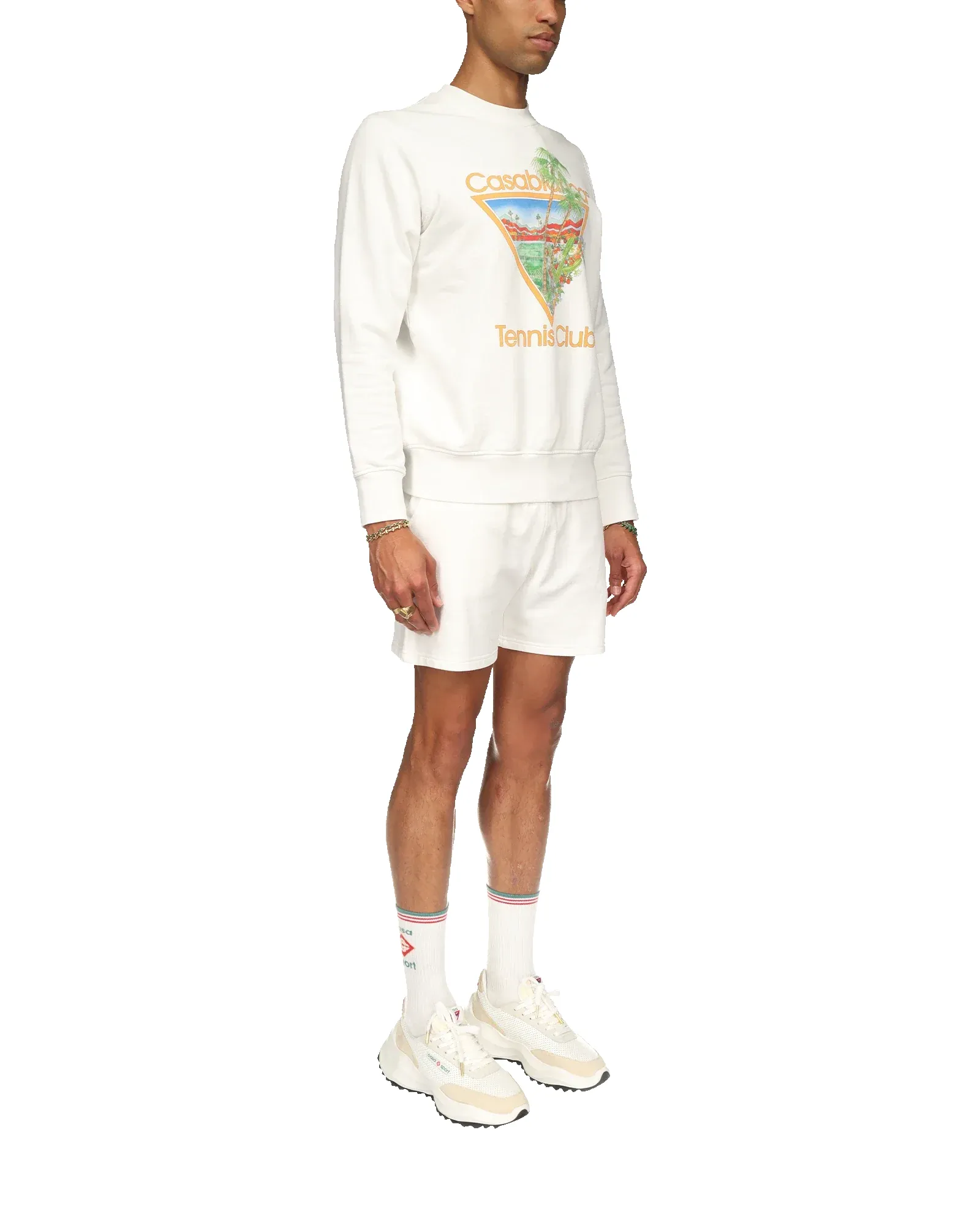 White Tennis Club Icon Sweatshirt sold by Casablanca product image thumbnail 5