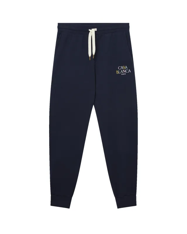 Navy Logo Sweatpant sold by Casablanca