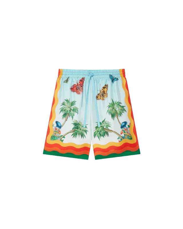 Palm Springs Tennis Club Silk Shorts sold by Casablanca