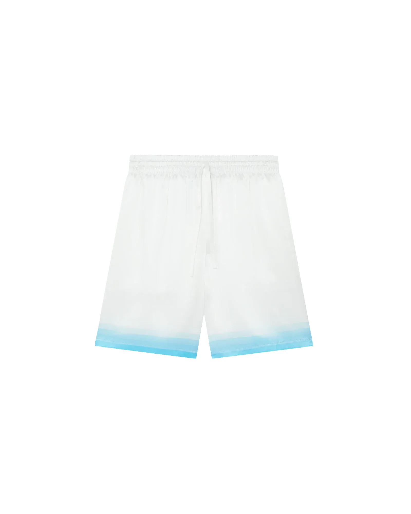Palm Springs Icon Blue Silk Shorts sold by Casablanca
