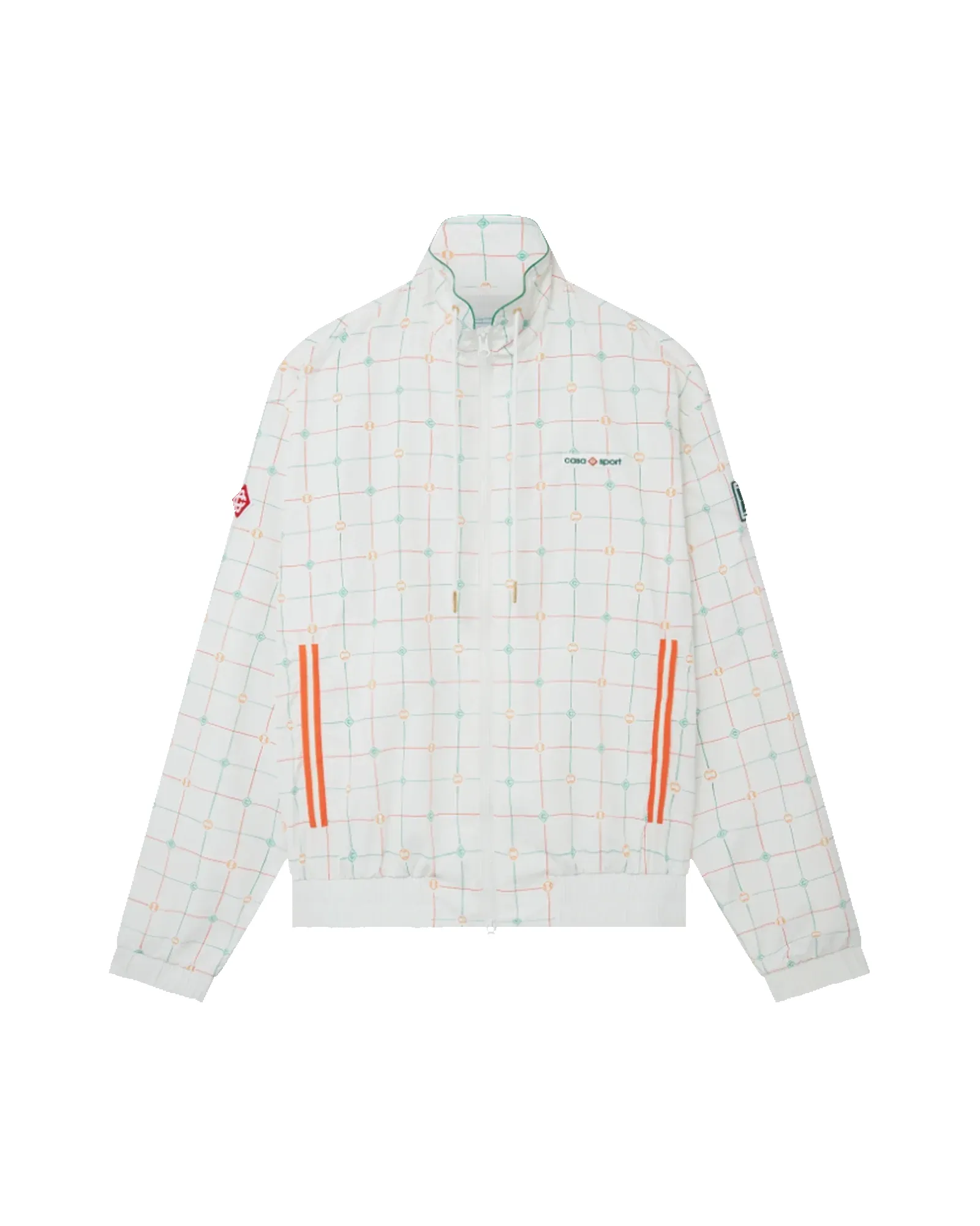Tennis Club Check Track Jacket sold by Casablanca