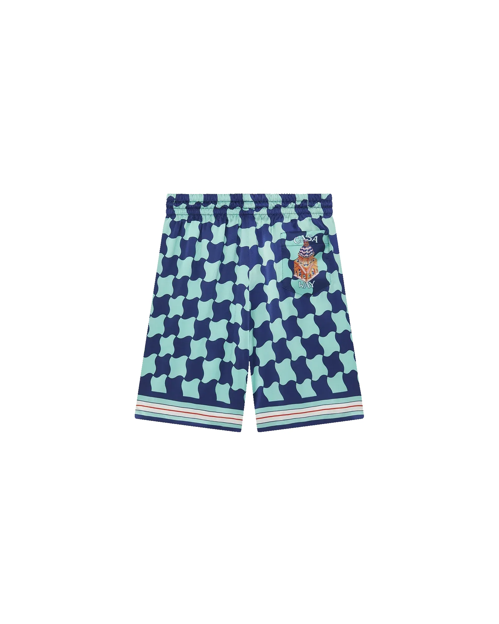 Pool Tile Silk Shorts sold by Casablanca product image thumbnail 2