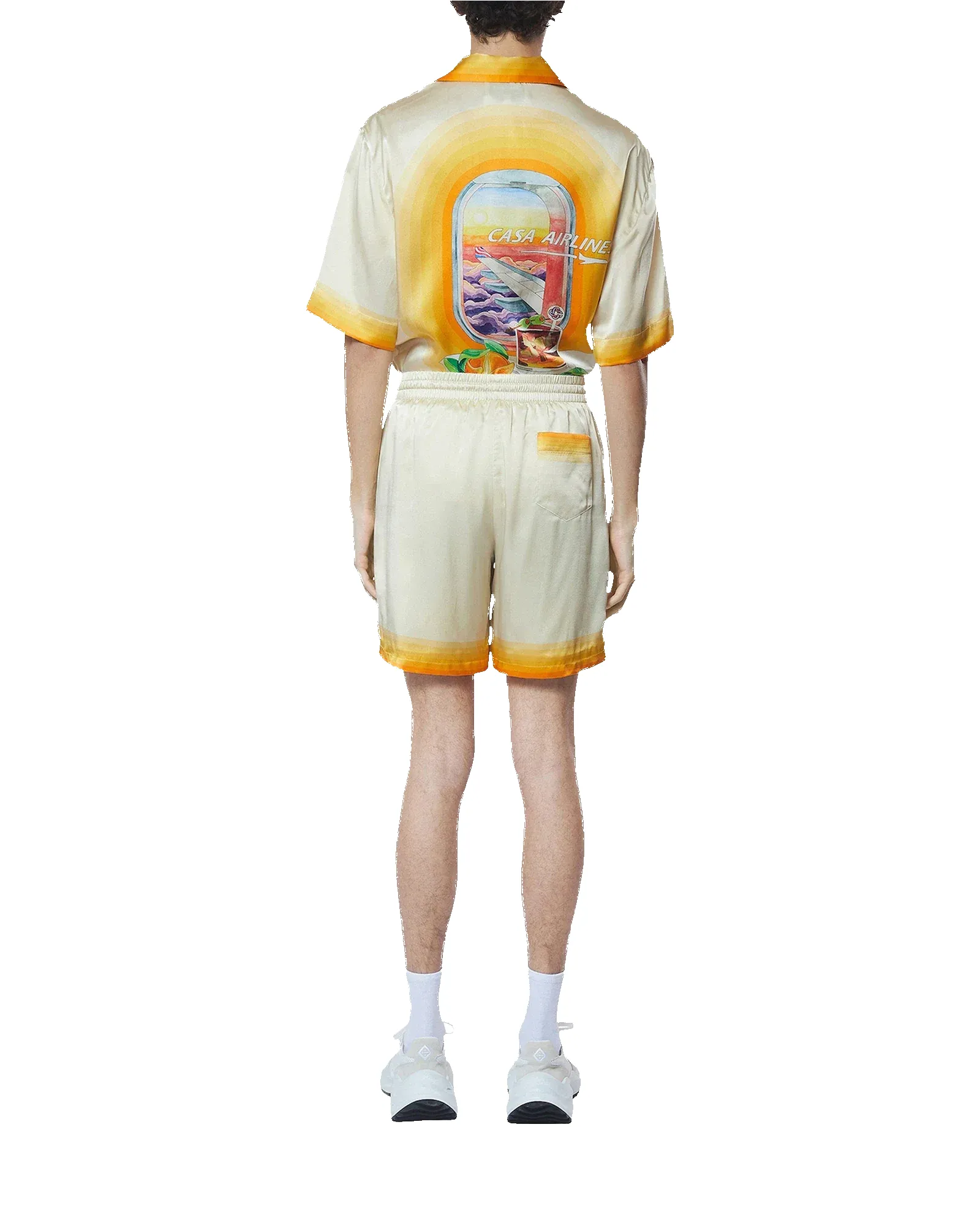 Panoramique Silk Satin Shorts sold by Casablanca product image thumbnail 3