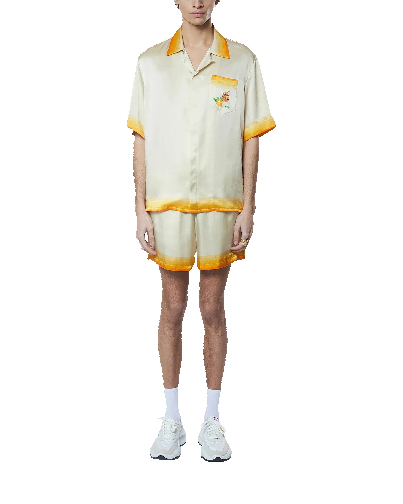 Panoramique Silk Satin Shorts sold by Casablanca product image thumbnail 2