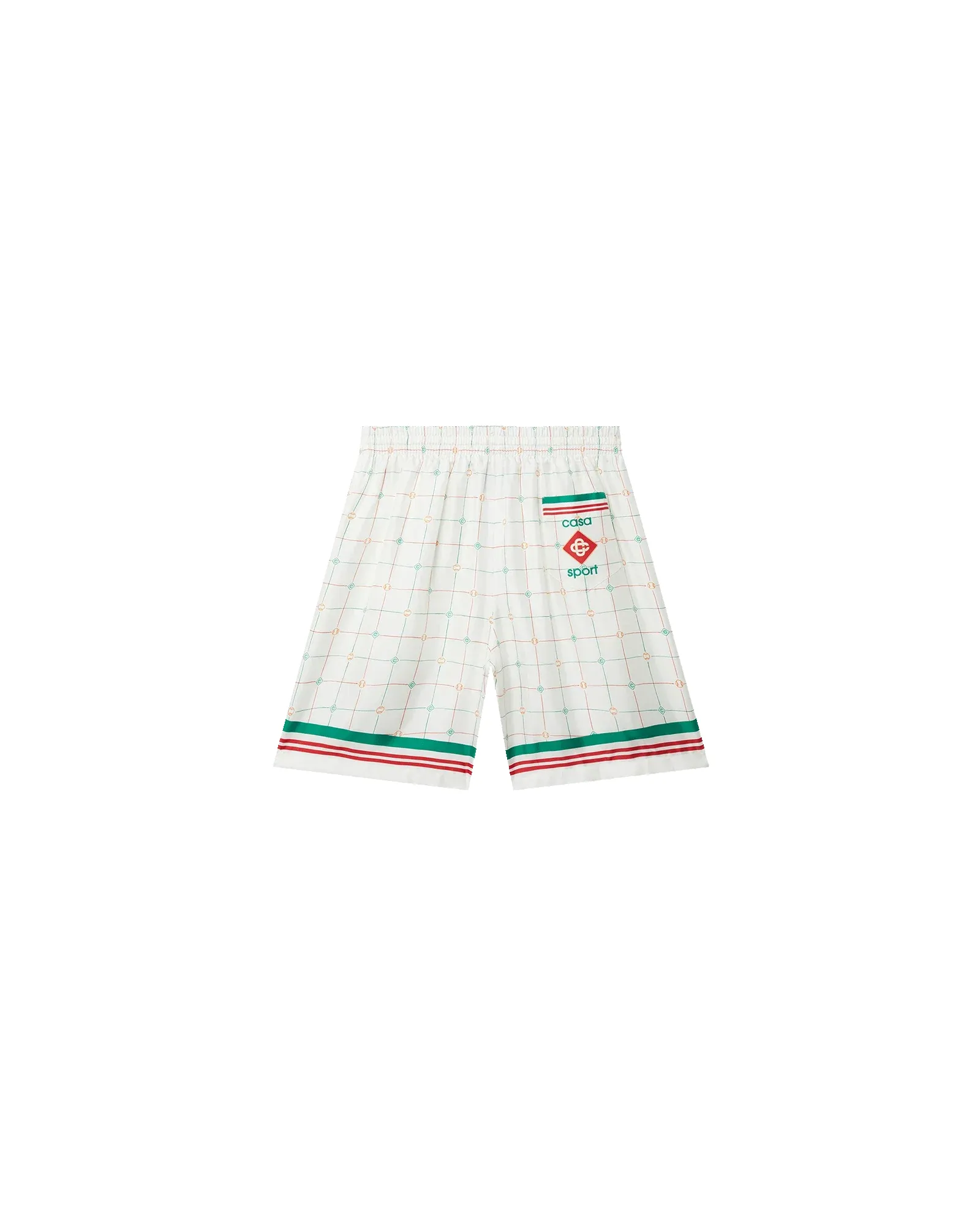 Tennis Club Check Silk Shorts sold by Casablanca product image thumbnail 2