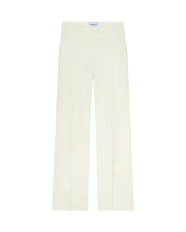 Silk Suiting Wide Leg Trousers sold by Casablanca