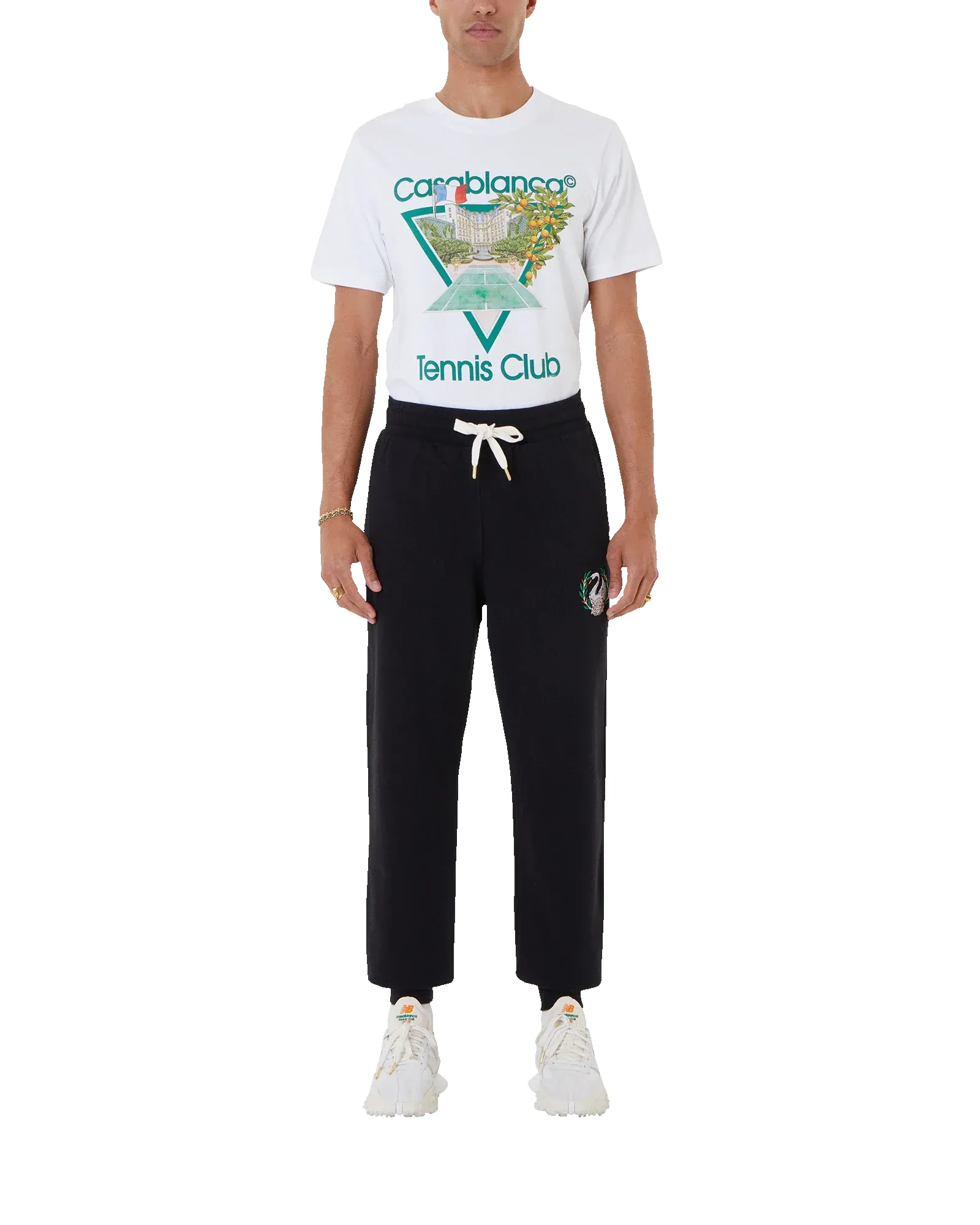 Black Emblem De Cygne Sweatpant sold by Casablanca product image thumbnail 2