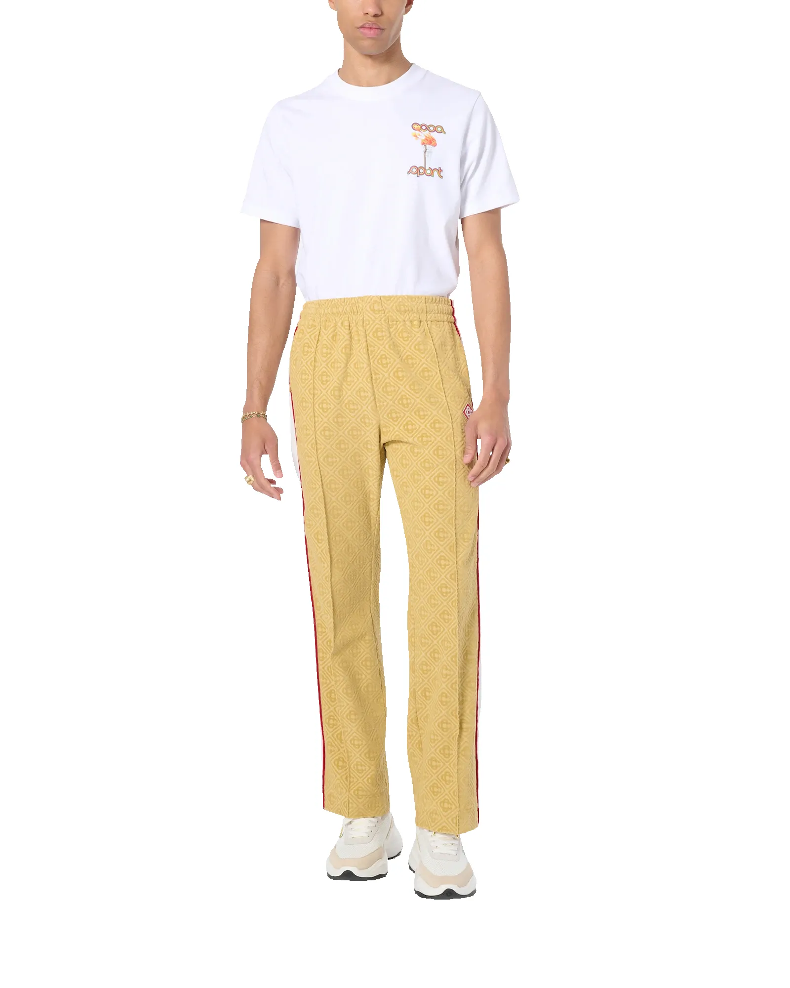 Monogram Velour Track Pants sold by Casablanca