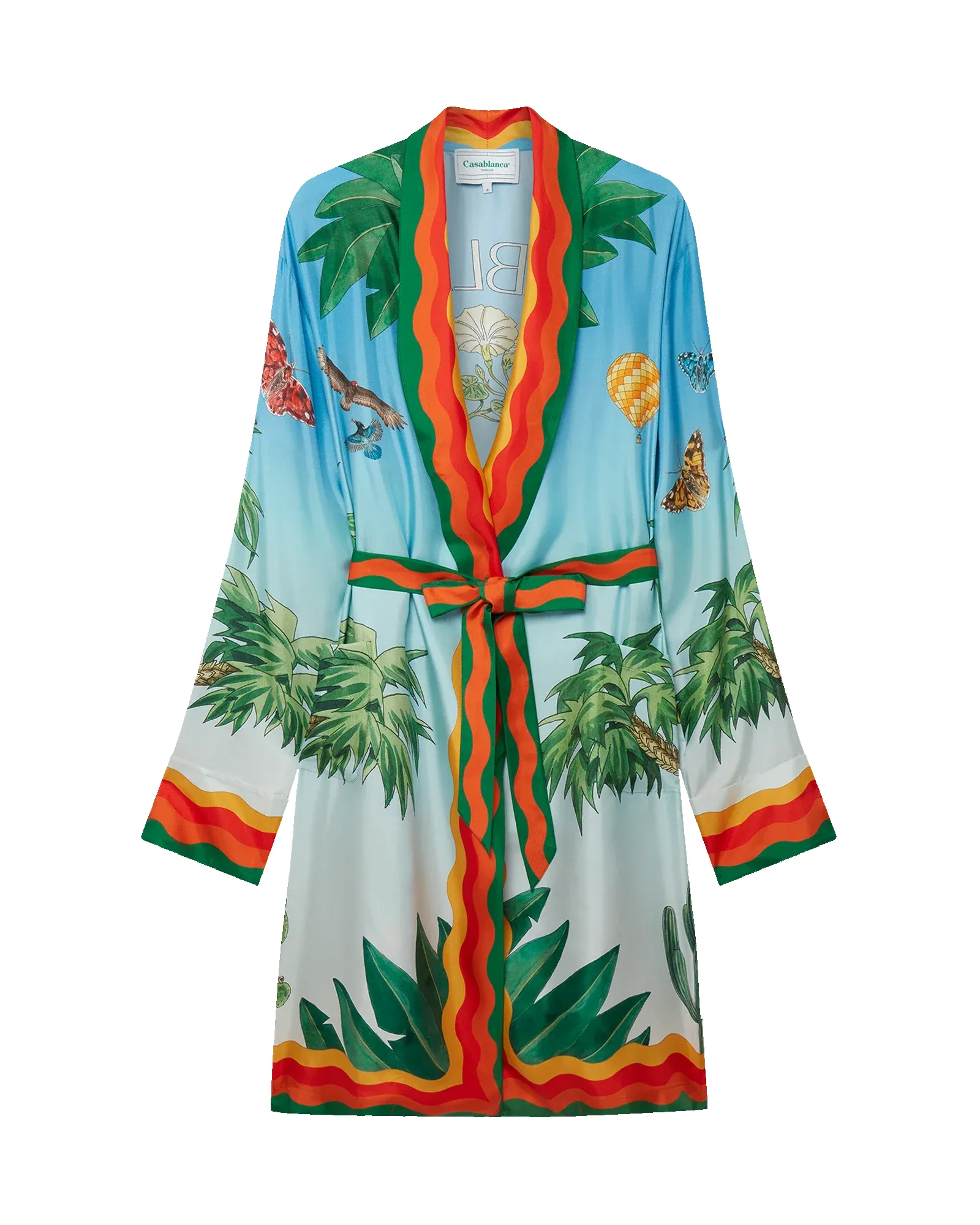 Palm Springs Tennis Club Prive Silk Robe sold by Casablanca product image thumbnail 2