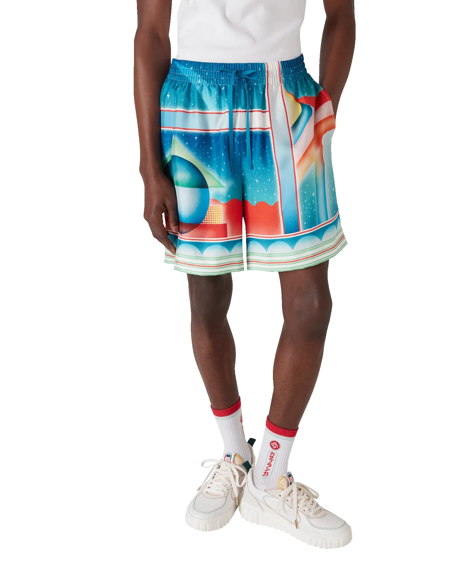 Galaxy Court Silk Shorts sold by Casablanca product image thumbnail 4