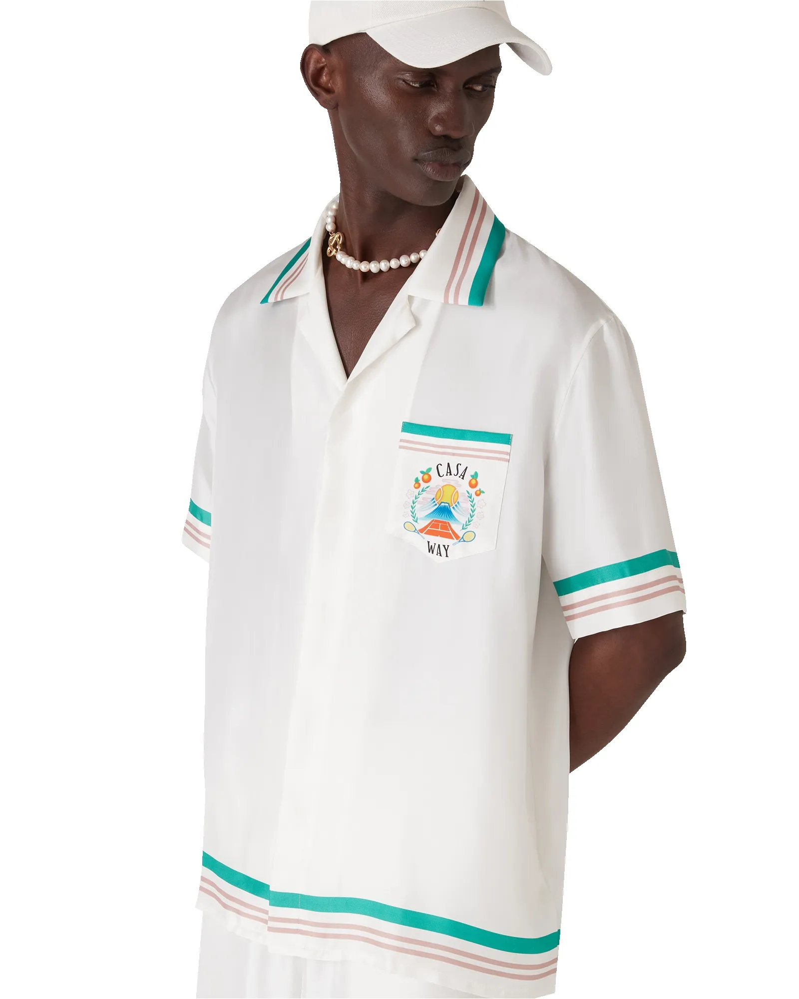 Casa Way Short Sleeve Silk Shirt sold by Casablanca product image thumbnail 4