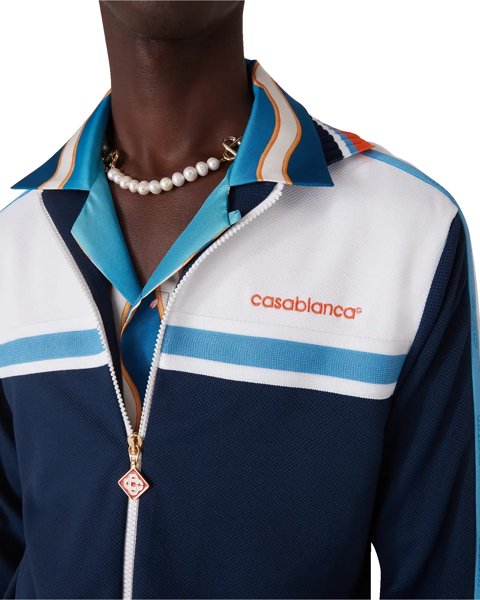 Pique Track Jacket sold by Casablanca product image thumbnail 5