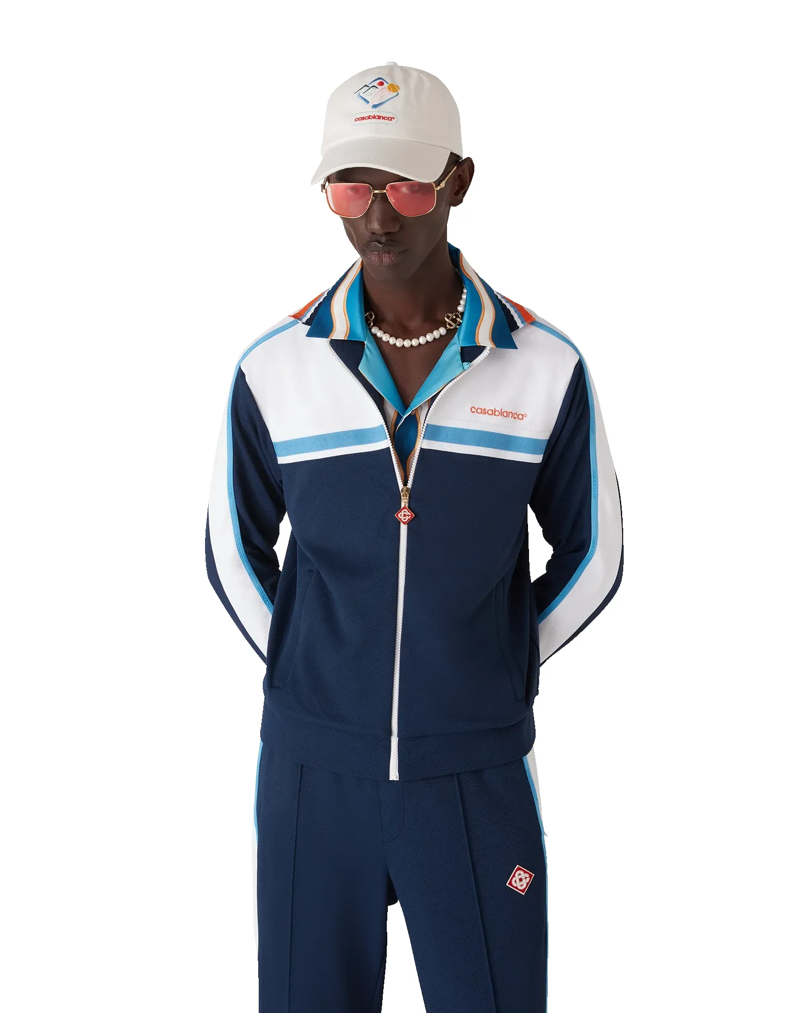 Pique Track Jacket sold by Casablanca product image thumbnail 4