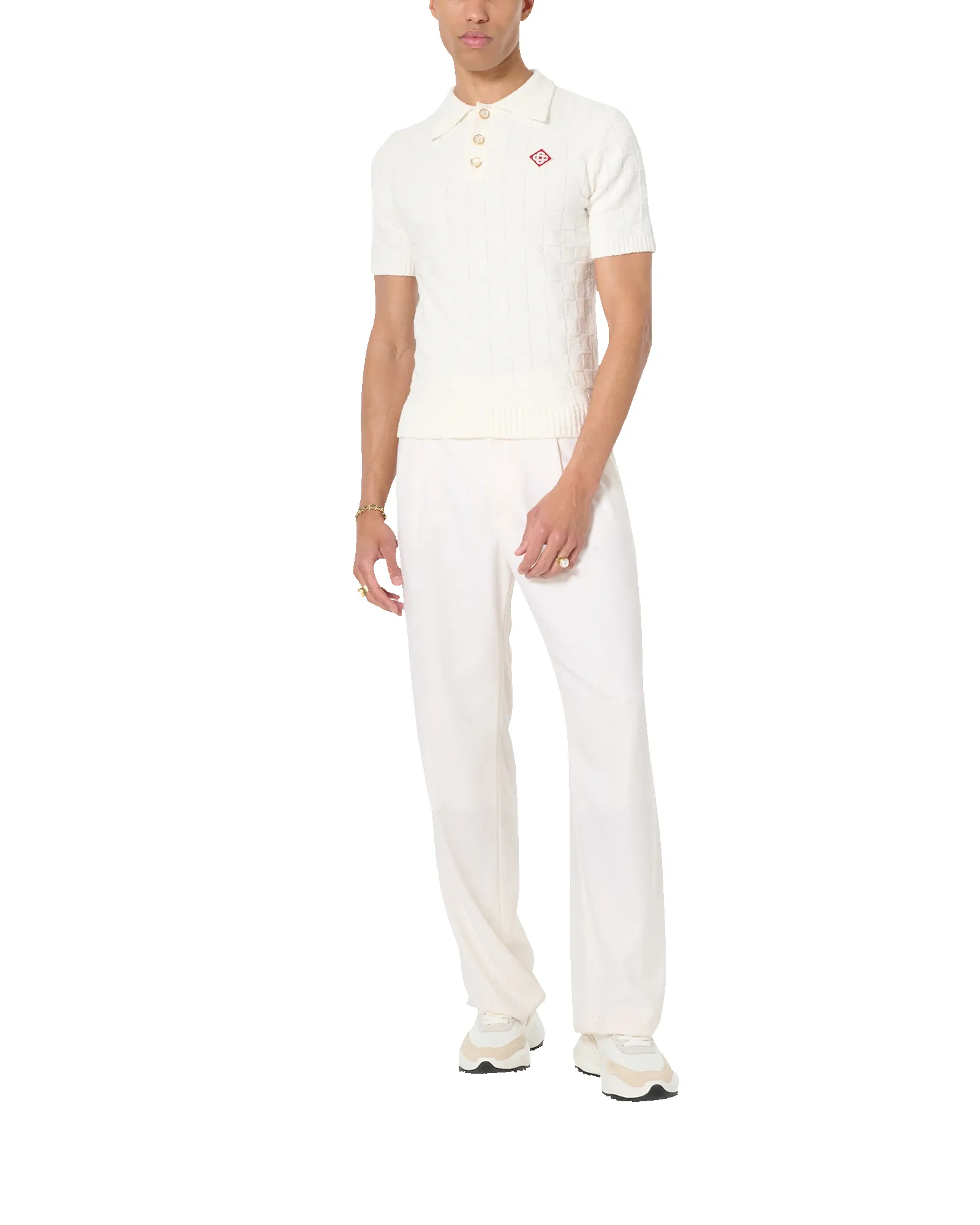 Checked Yoke Boucle Polo sold by Casablanca product image thumbnail 3