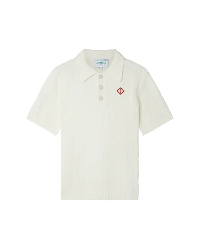 Checked Yoke Boucle Polo made by Casablanca
