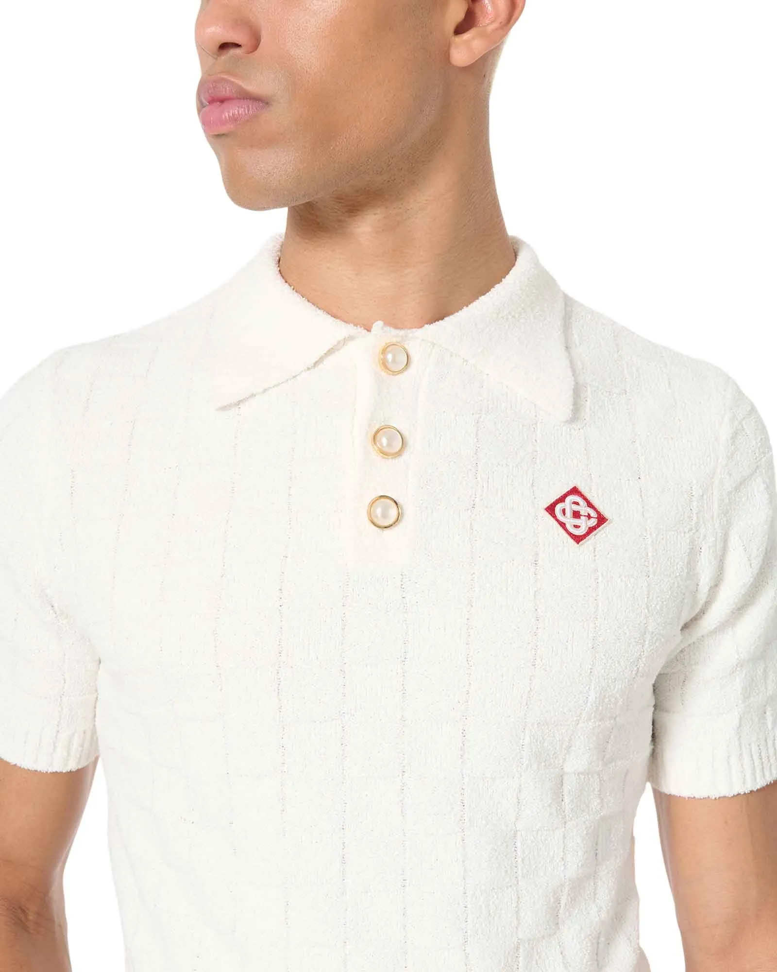 Checked Yoke Boucle Polo sold by Casablanca product image thumbnail 5